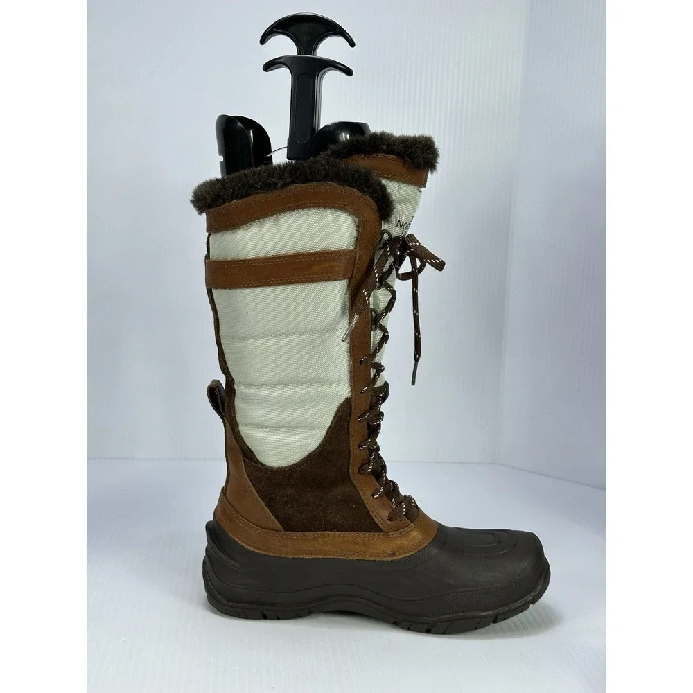 The North Face Shellista Lace Luxe Women's 6 Tall Winter Boots Faux Fur
